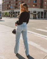 Veda Drape Bodysuit - Black SKYL-002